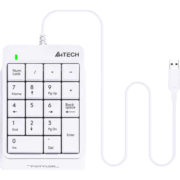 Цифровой блок A4Tech FK13P (белый)